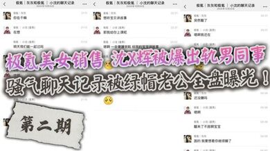 极氪美女销售 沈X辉被爆出轨男同事，骚气聊天记录被绿帽老公全盘曝光！